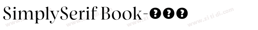 SimplySerif Book字体转换
